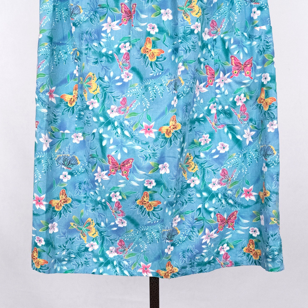 Cottage Fairycore Floral & Butterfly Night Gown House Dress MEDIUM Traditional - Picture 3 of 7